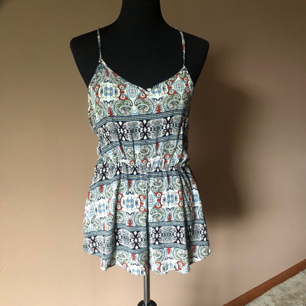 Free People Paisley Short Romper